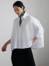 Stylish Plus Size Long Sleeves Solid Blouse